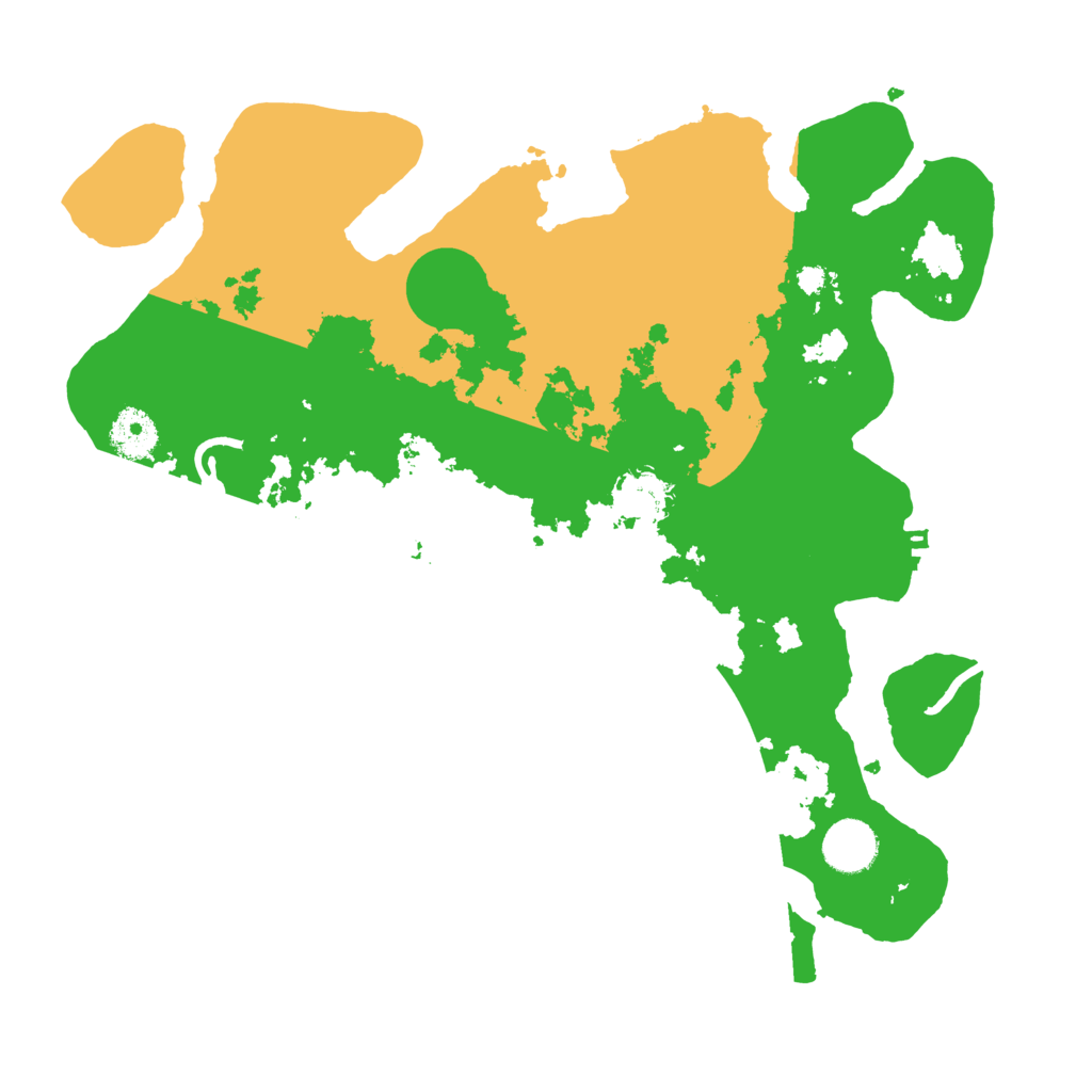 Biome Rust Map: Procedural Map, Size: 3550, Seed: 39011125