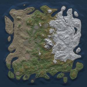 Thumbnail Rust Map: Procedural Map, Size: 5000, Seed: 1258114796, 20 Monuments