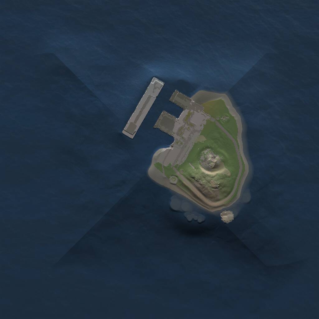 Rust Map: Procedural Map, Size: 1000, Seed: 3133337, 2 Monuments