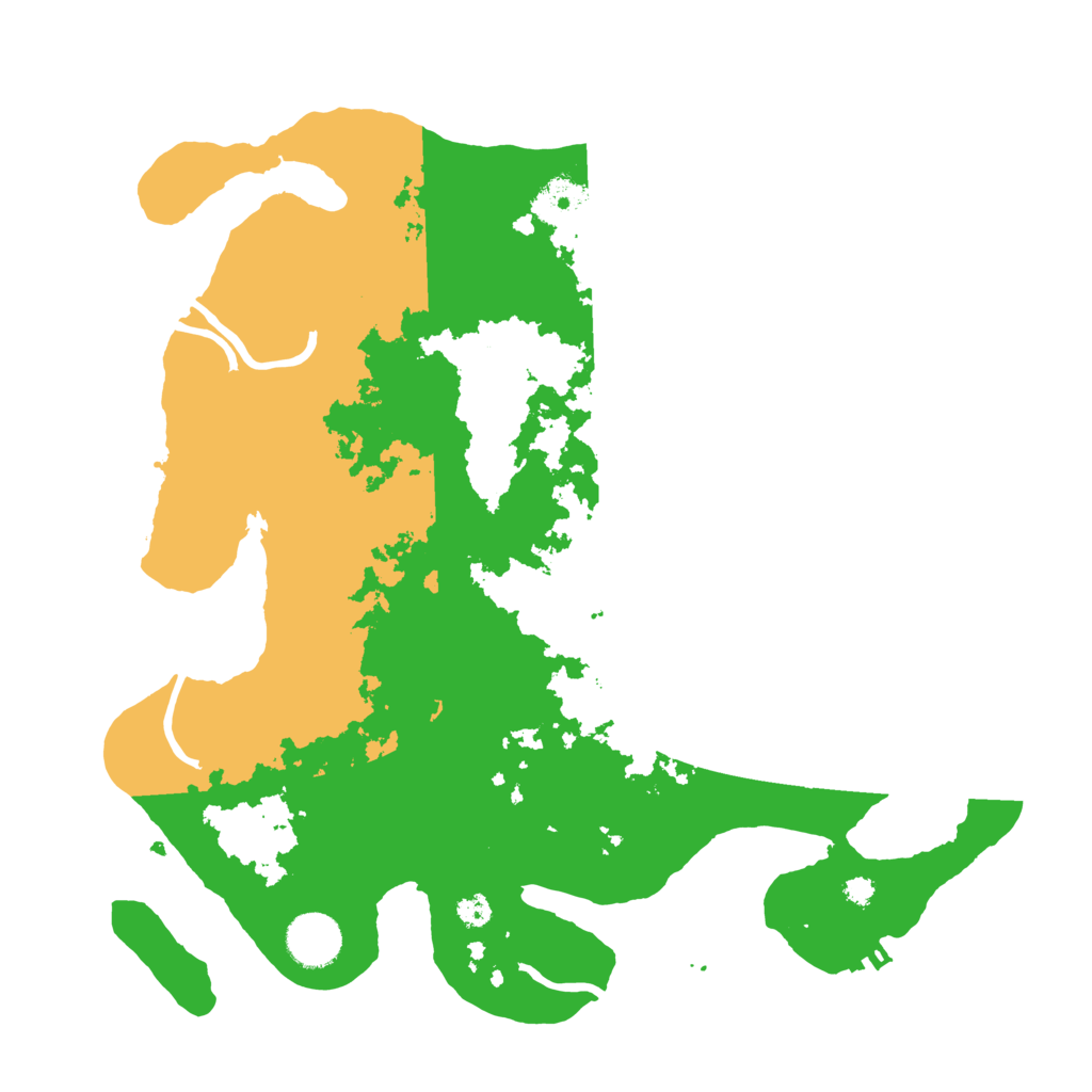 Biome Rust Map: Procedural Map, Size: 3500, Seed: 473455214