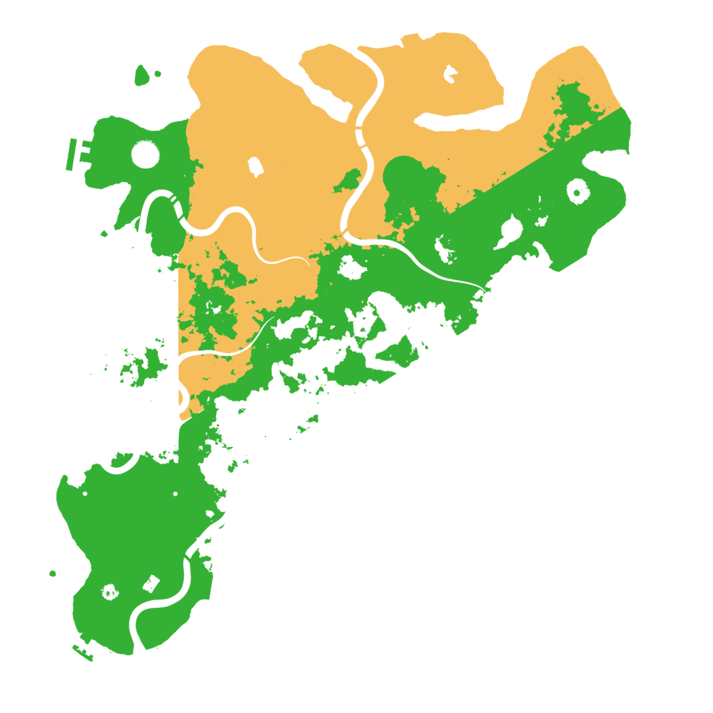 Biome Rust Map: Procedural Map, Size: 4500, Seed: 5390873
