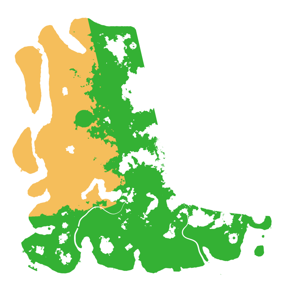Biome Rust Map: Procedural Map, Size: 4500, Seed: 876644