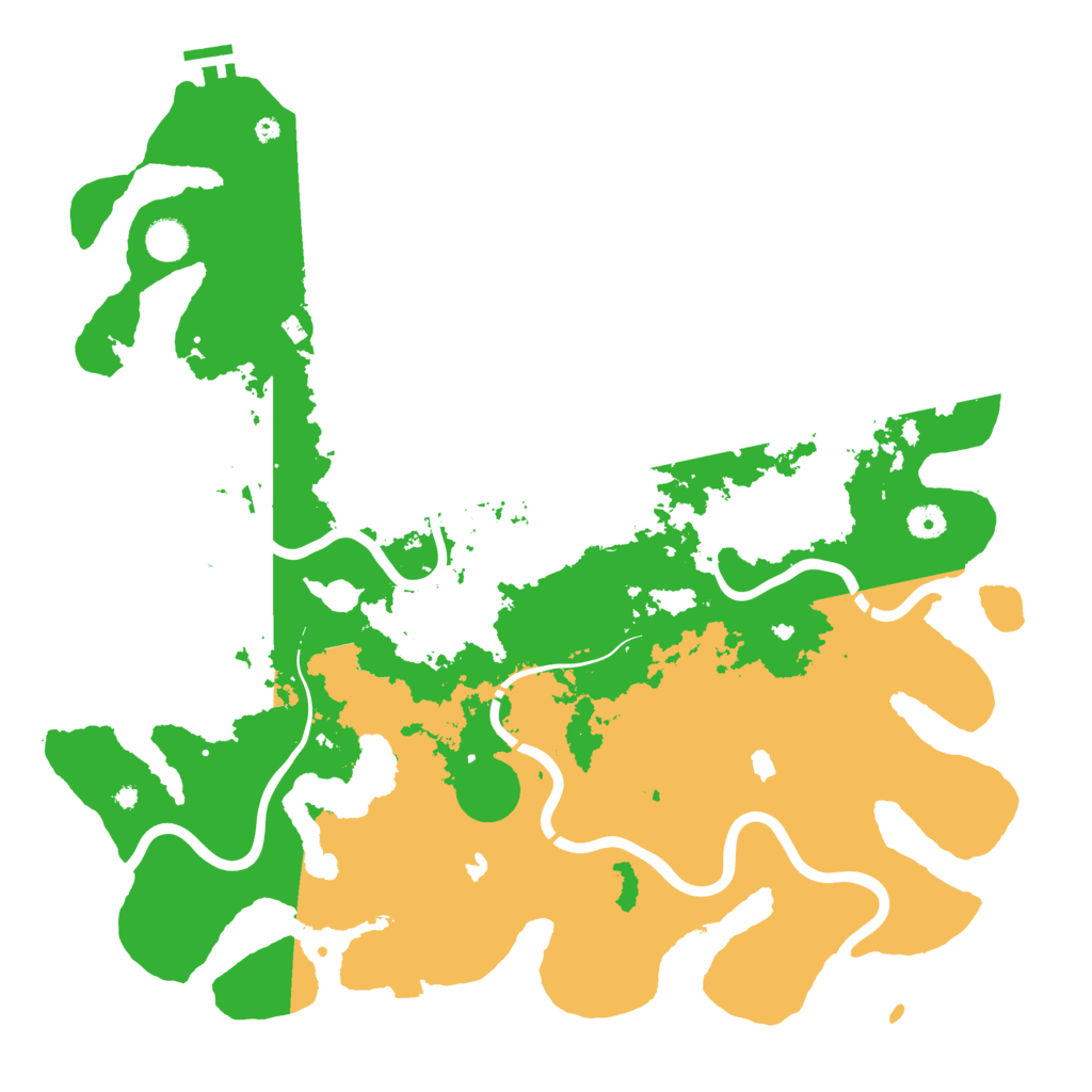 Biome Rust Map: Procedural Map, Size: 4500, Seed: 1303978