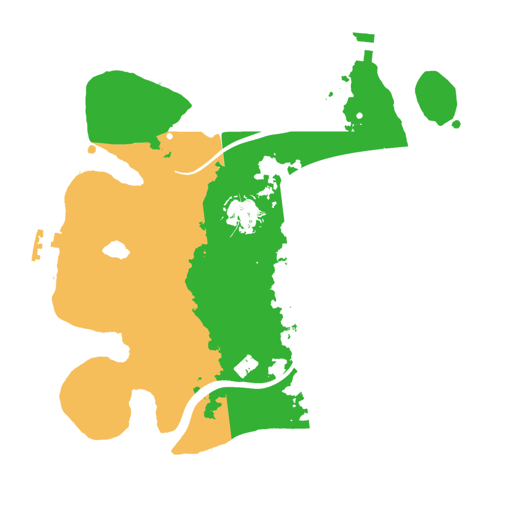 Biome Rust Map: Procedural Map, Size: 2500, Seed: 41841846