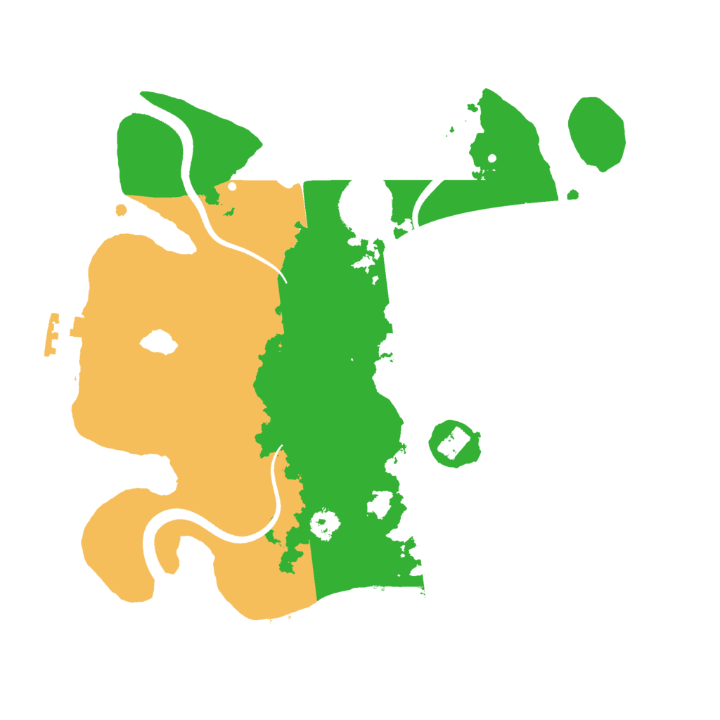 Biome Rust Map: Procedural Map, Size: 2500, Seed: 41841846