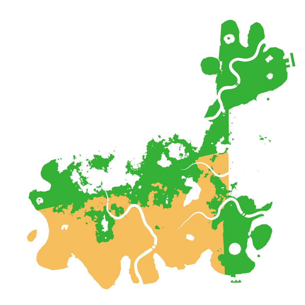Biome Rust Map: Procedural Map, Size: 4500, Seed: 4521240