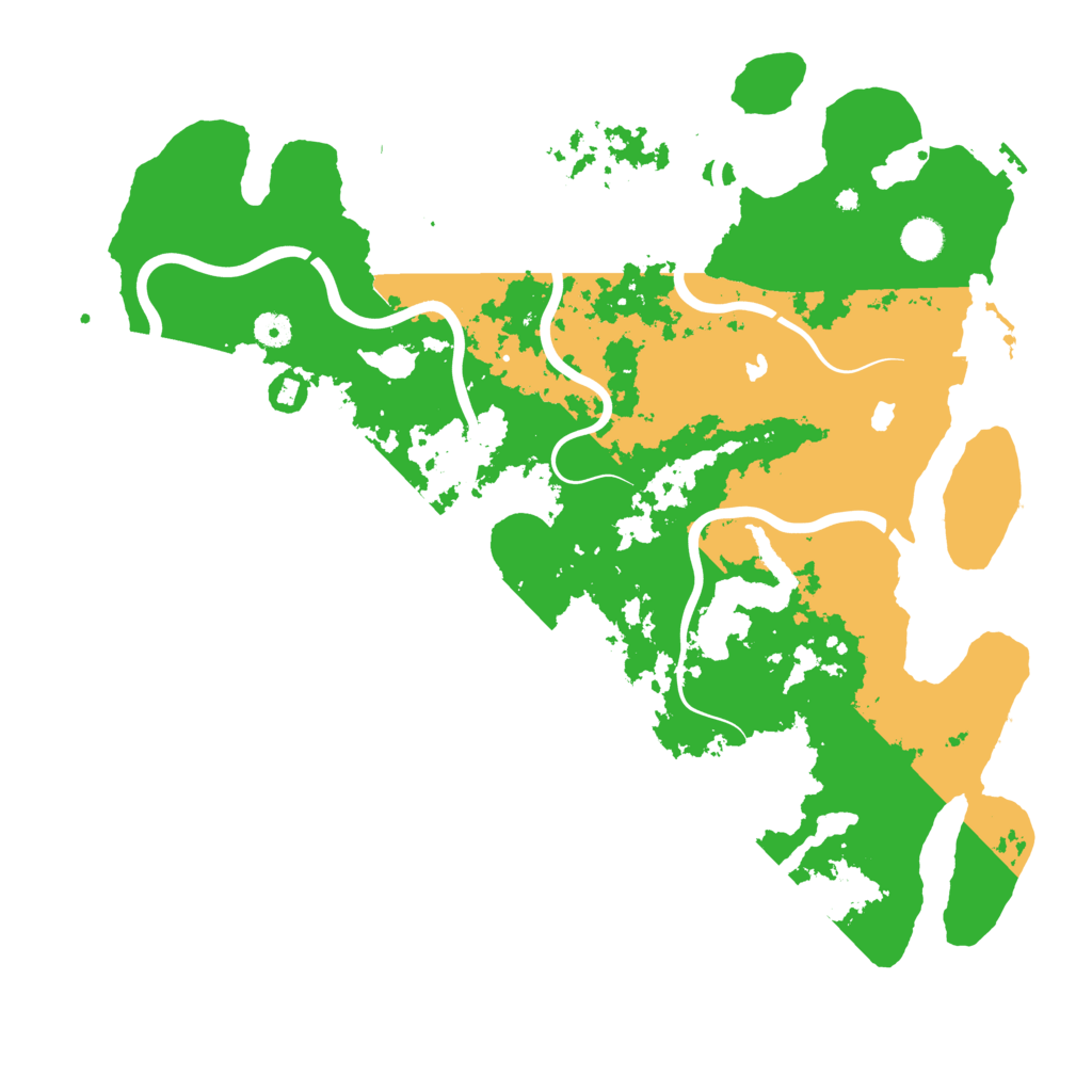 Biome Rust Map: Procedural Map, Size: 4500, Seed: 1354086