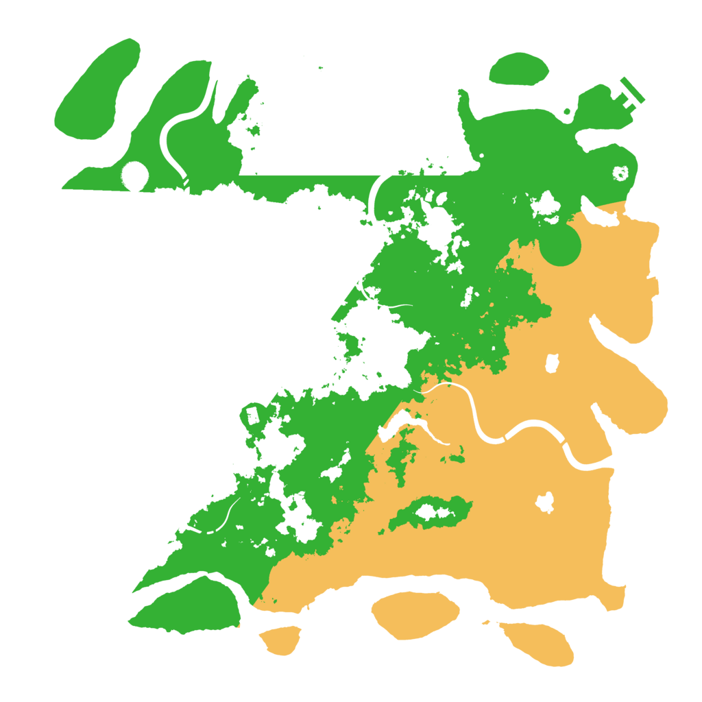 Biome Rust Map: Procedural Map, Size: 4500, Seed: 2058968