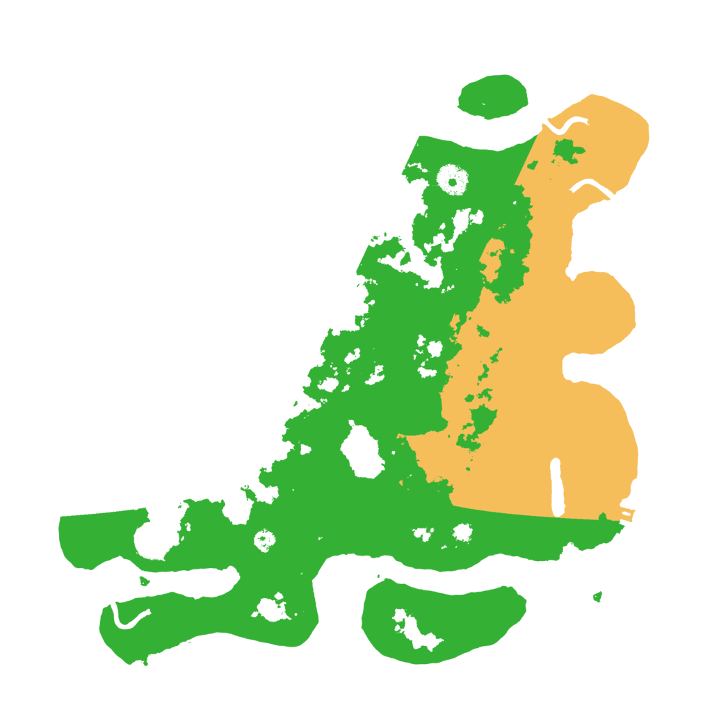 Biome Rust Map: Procedural Map, Size: 3500, Seed: 489637