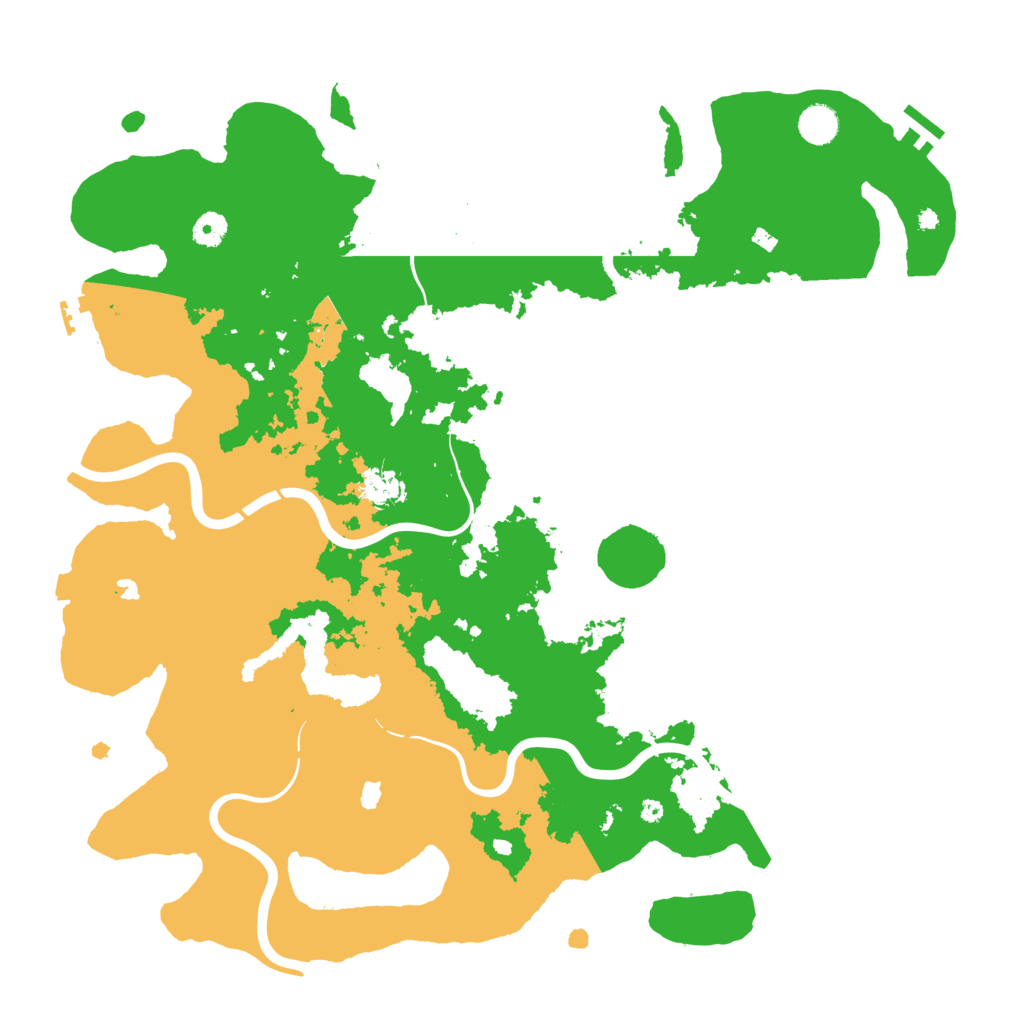 Biome Rust Map: Procedural Map, Size: 4500, Seed: 4070910