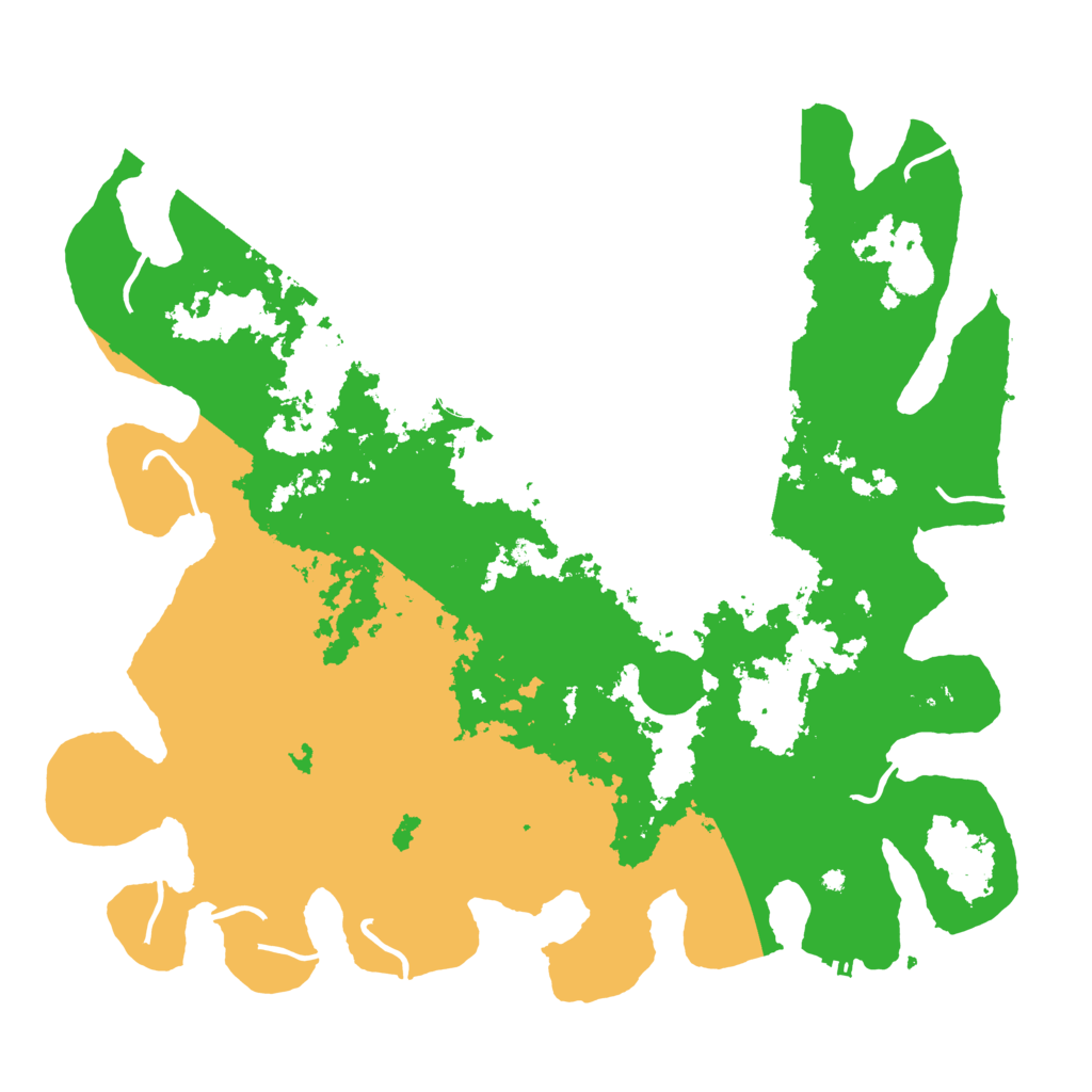 Biome Rust Map: Procedural Map, Size: 4500, Seed: 2093802