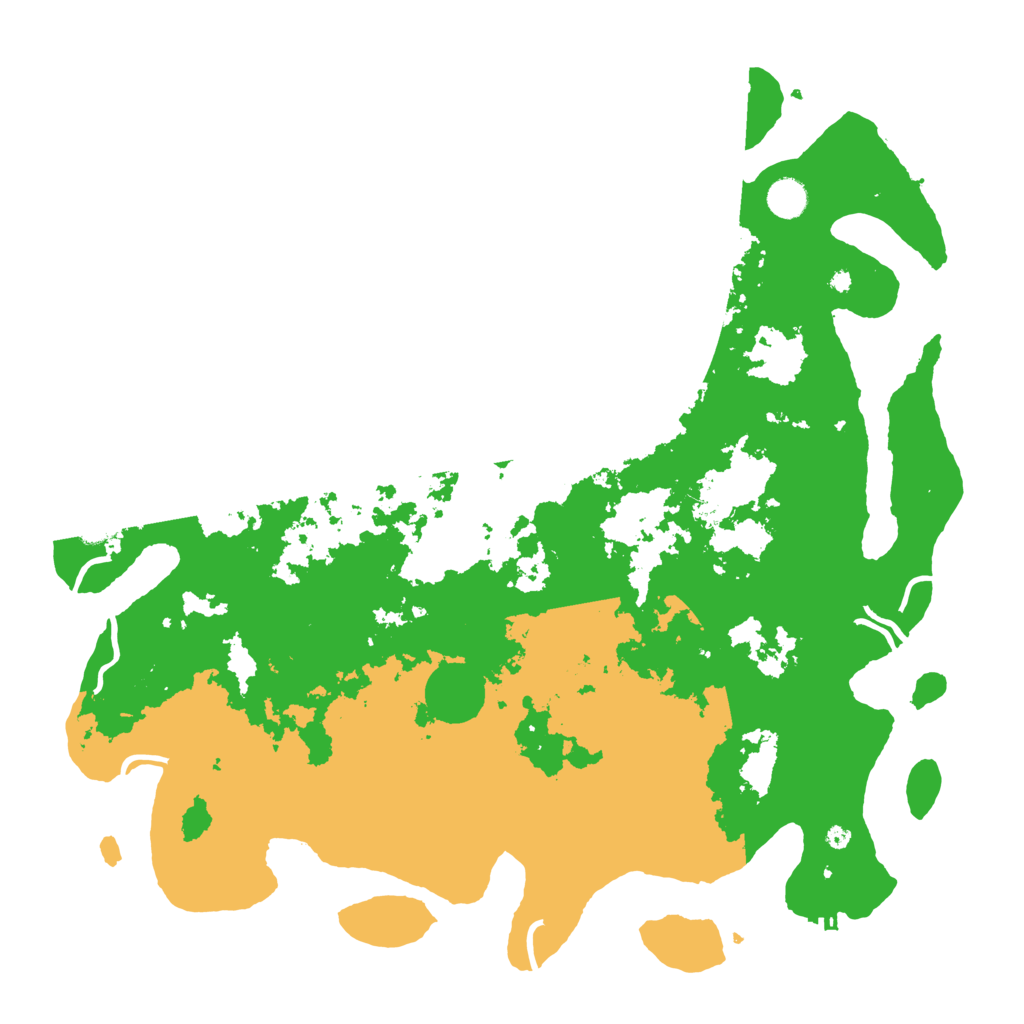 Biome Rust Map: Procedural Map, Size: 4500, Seed: 325652