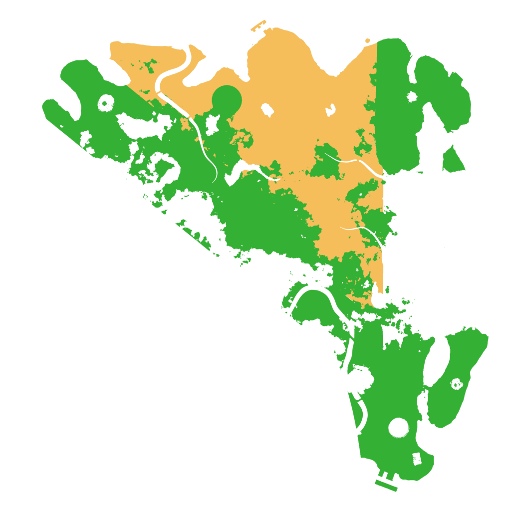 Biome Rust Map: Procedural Map, Size: 4500, Seed: 5422739