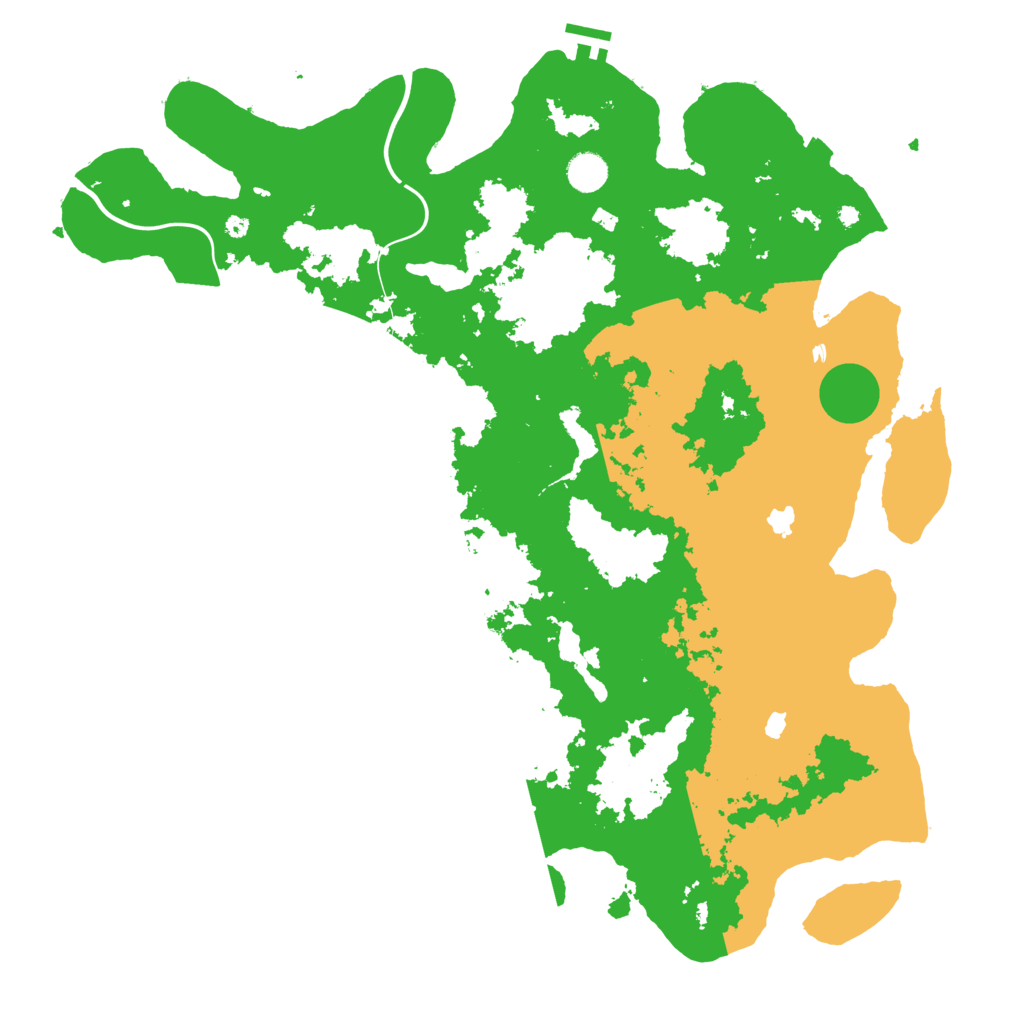 Biome Rust Map: Procedural Map, Size: 4500, Seed: 1068064