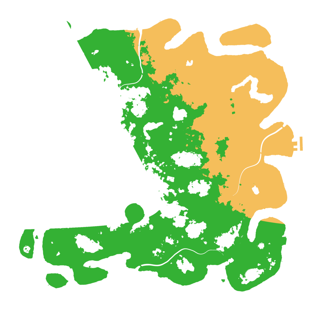 Biome Rust Map: Procedural Map, Size: 4500, Seed: 5470556