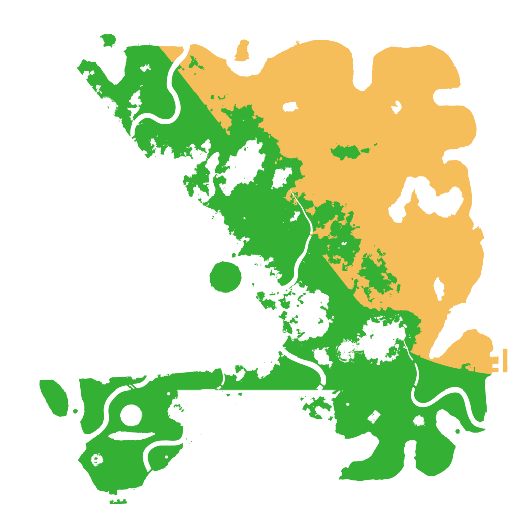 Biome Rust Map: Procedural Map, Size: 4500, Seed: 593847