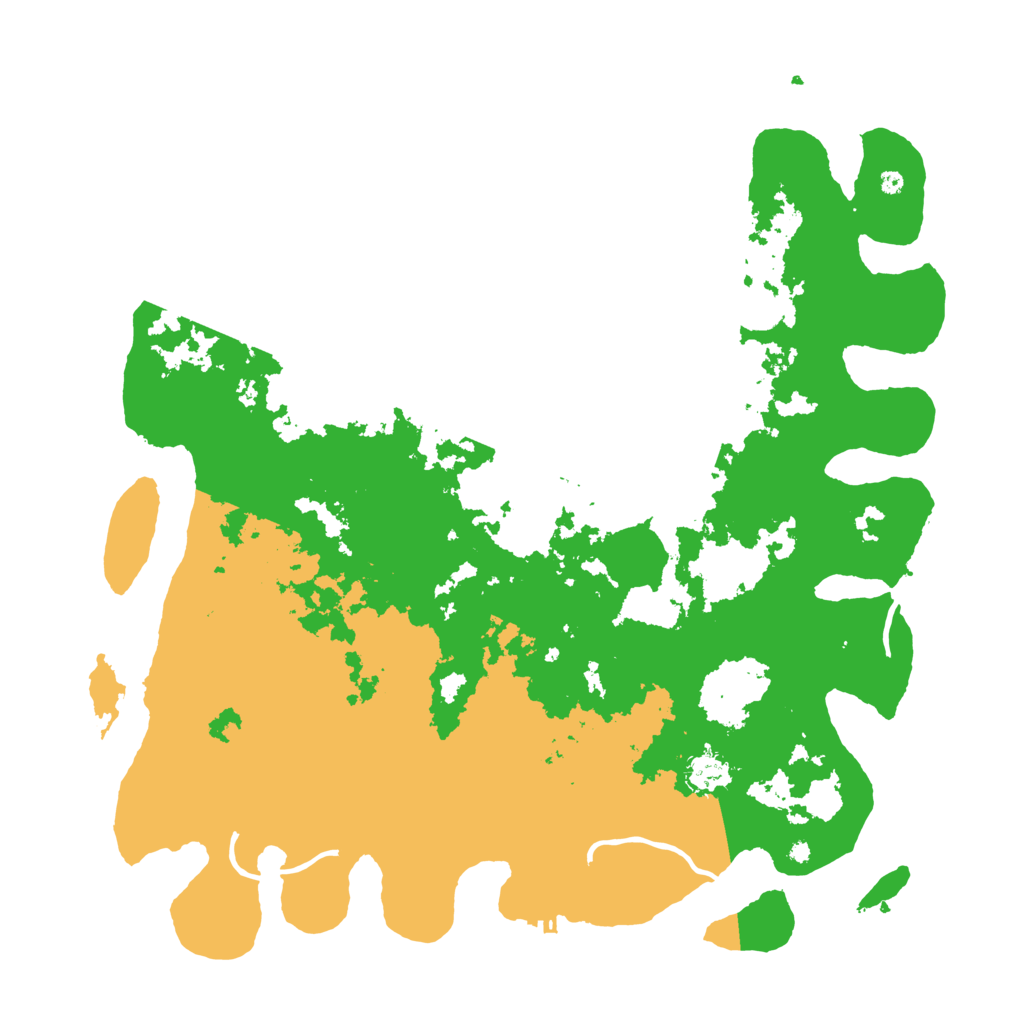 Biome Rust Map: Procedural Map, Size: 4500, Seed: 1396342
