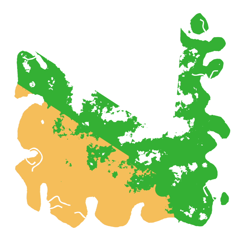 Biome Rust Map: Procedural Map, Size: 4500, Seed: 58943665