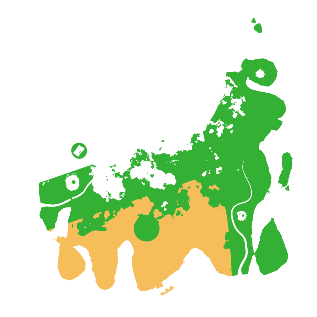 Biome Rust Map: Procedural Map, Size: 3250, Seed: 6063188
