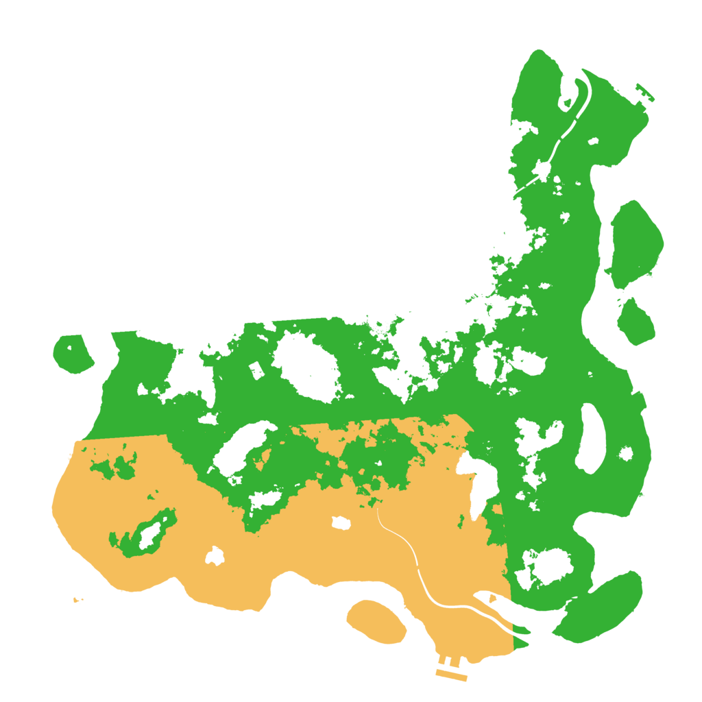 Biome Rust Map: Procedural Map, Size: 4500, Seed: 3688628