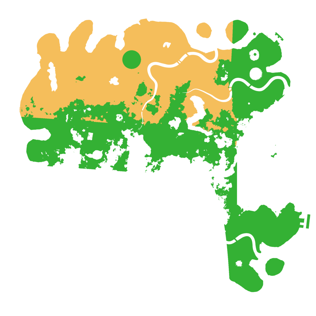 Biome Rust Map: Procedural Map, Size: 4500, Seed: 5220130