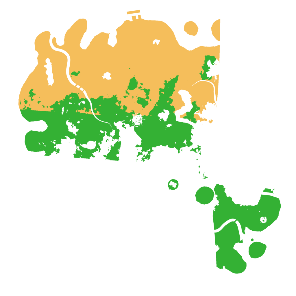 Biome Rust Map: Procedural Map, Size: 4500, Seed: 5220130