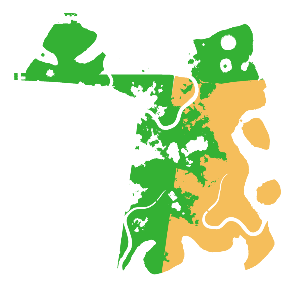 Biome Rust Map: Procedural Map, Size: 3500, Seed: 1371007474