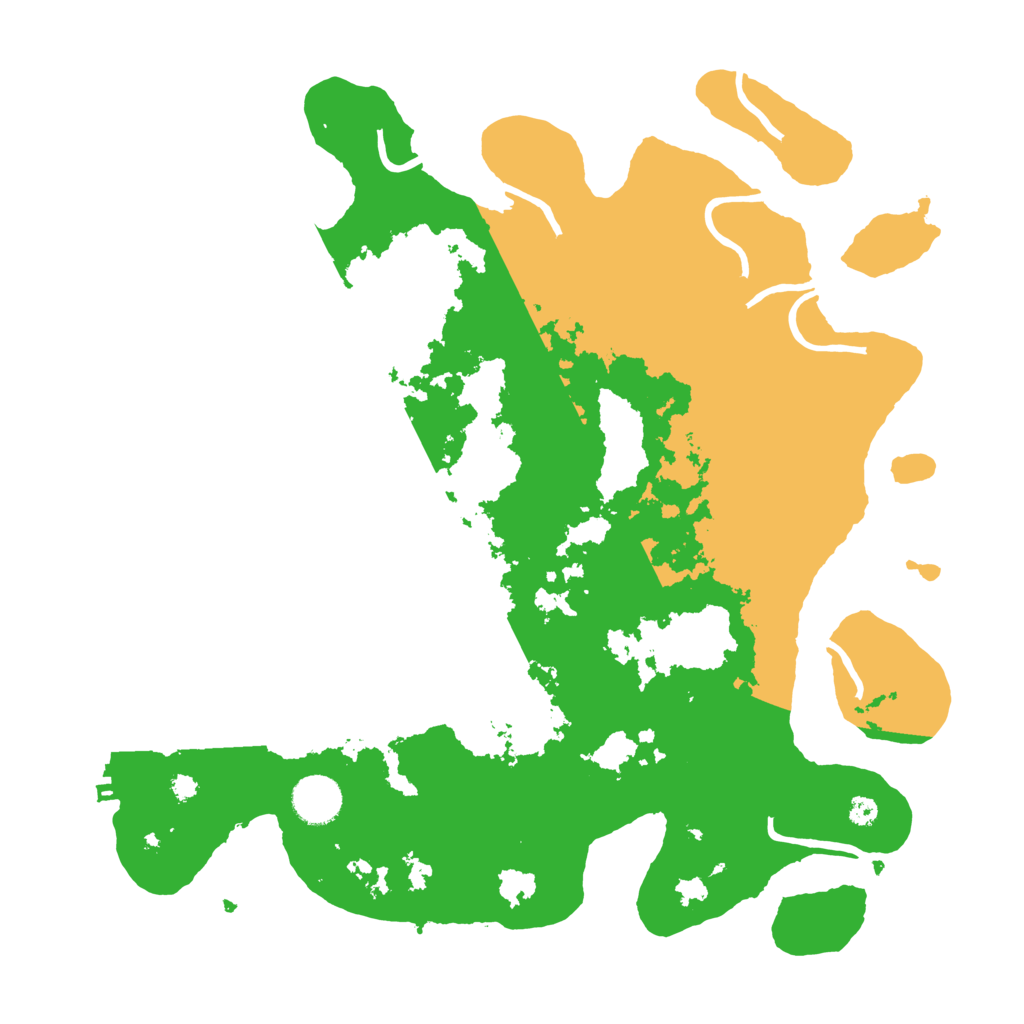 Biome Rust Map: Procedural Map, Size: 3650, Seed: 123456