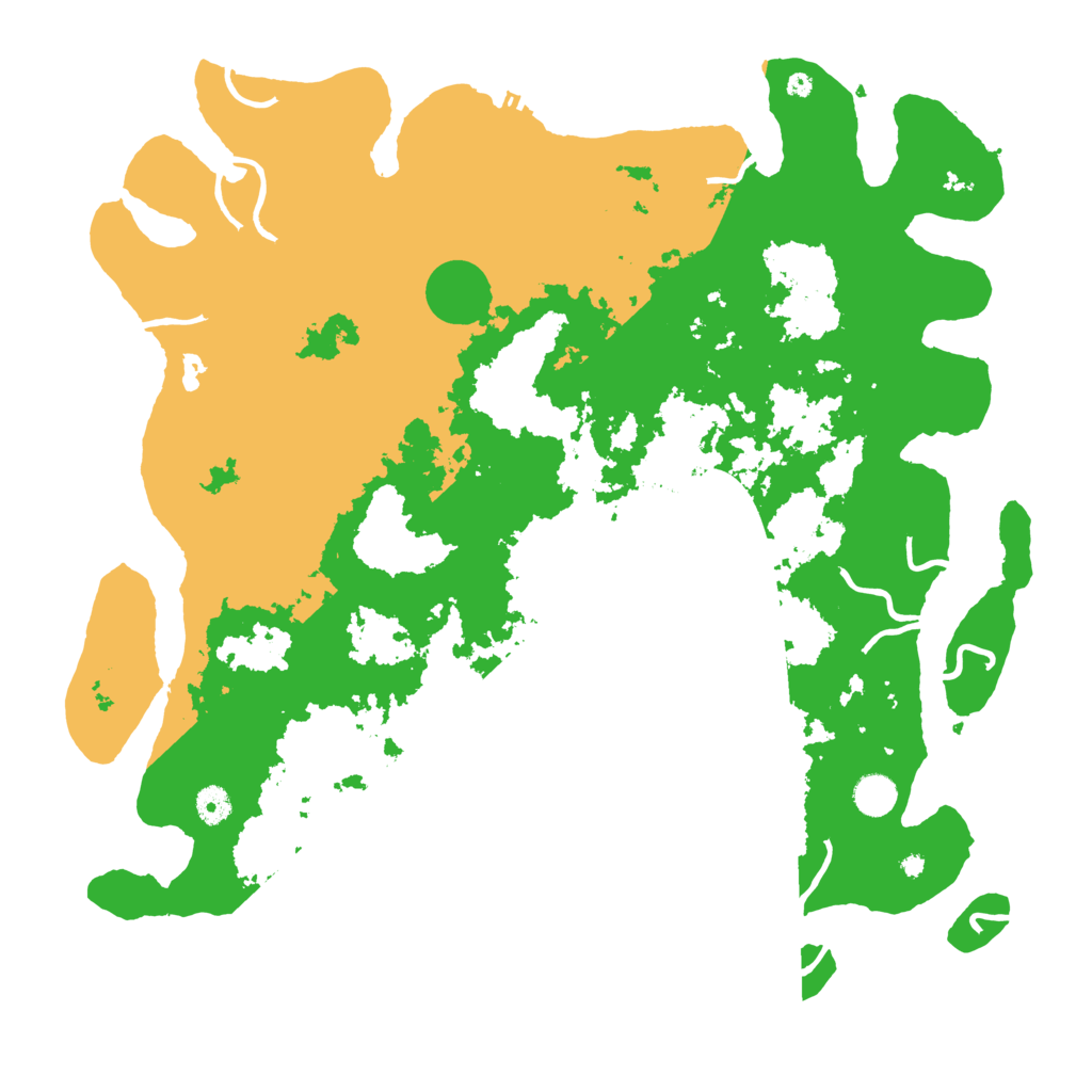 Biome Rust Map: Procedural Map, Size: 4500, Seed: 1971280977