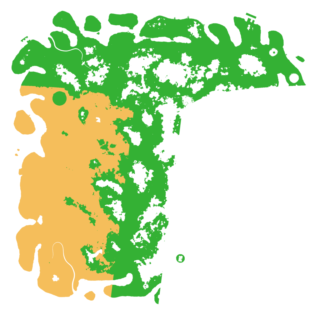Biome Rust Map: Procedural Map, Size: 6000, Seed: 202104015