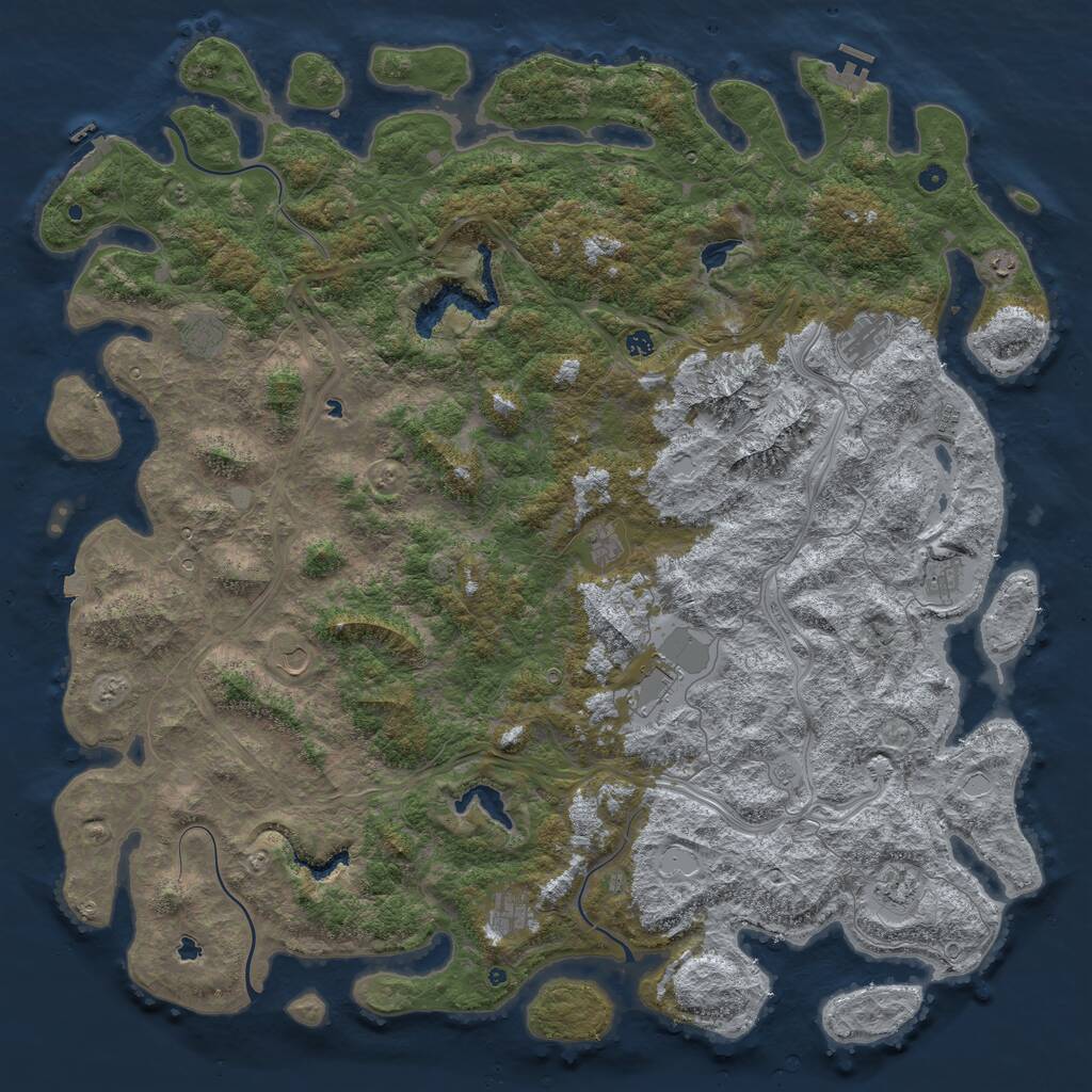 Rust Map: Procedural Map, Size: 6000, Seed: 202104015, 17 Monuments