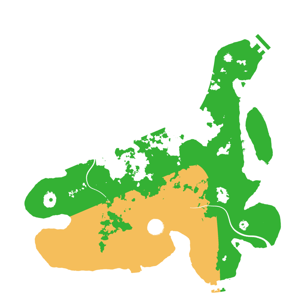 Biome Rust Map: Procedural Map, Size: 3250, Seed: 4801679