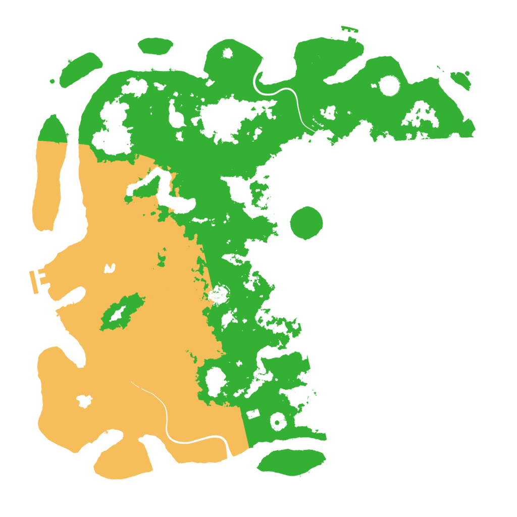 Biome Rust Map: Procedural Map, Size: 4500, Seed: 4134322