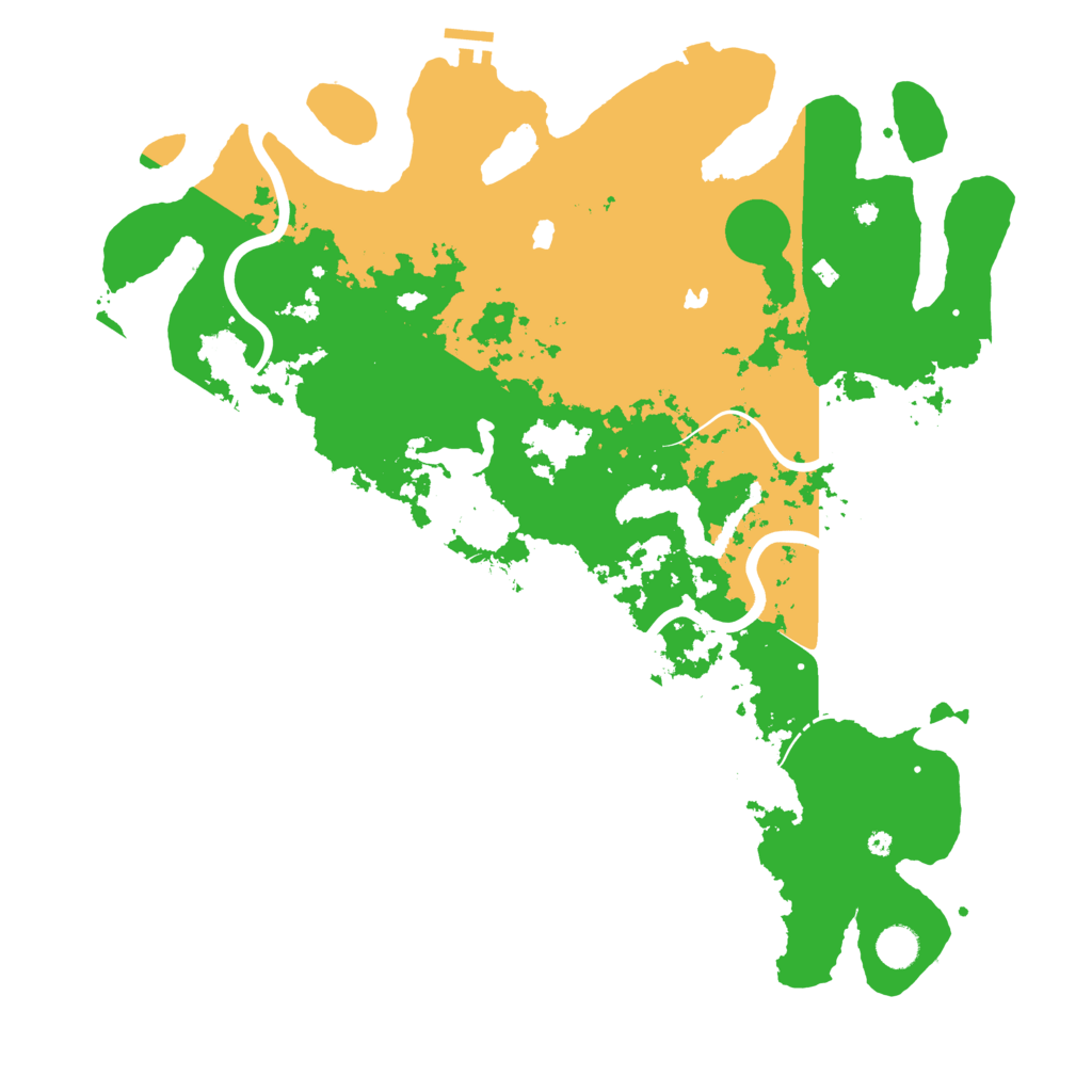 Biome Rust Map: Procedural Map, Size: 4500, Seed: 2929684