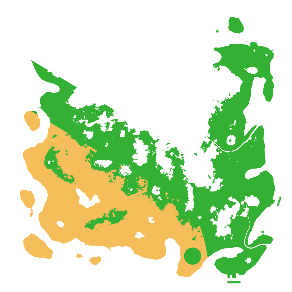 Biome Rust Map: Procedural Map, Size: 4500, Seed: 5507149
