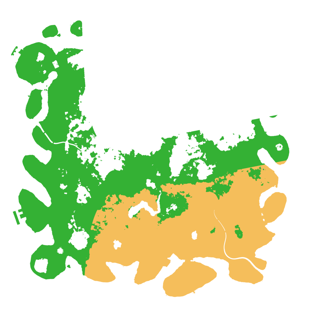 Biome Rust Map: Procedural Map, Size: 4500, Seed: 1193408