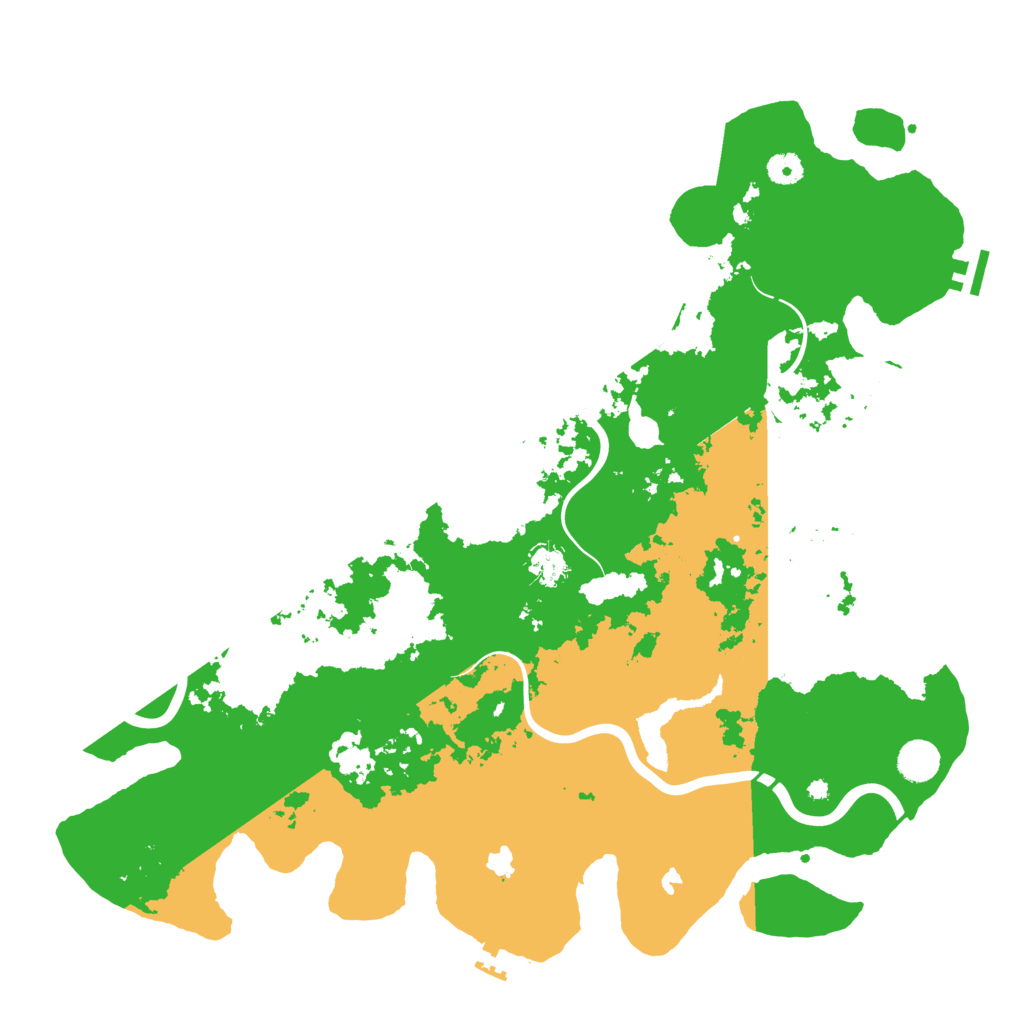 Biome Rust Map: Procedural Map, Size: 4500, Seed: 5495460
