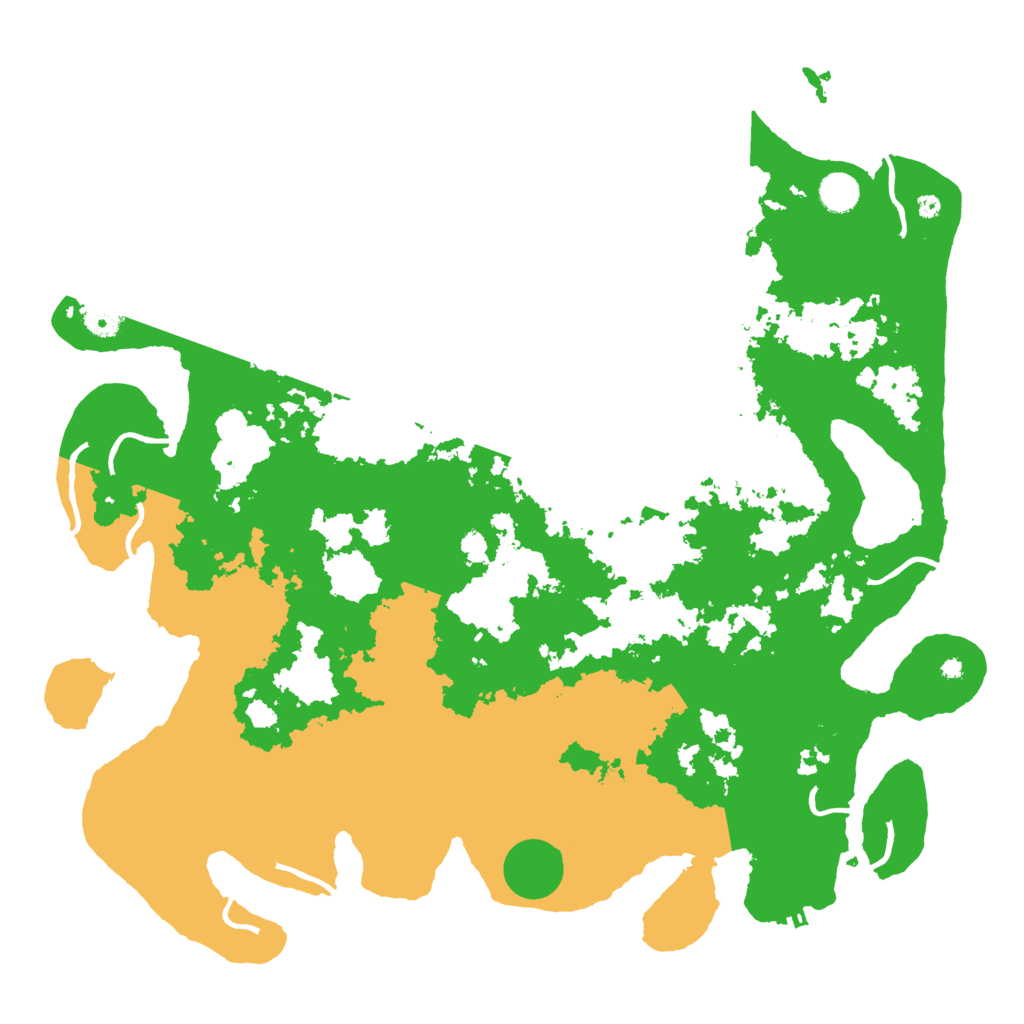 Biome Rust Map: Procedural Map, Size: 4500, Seed: 1104478