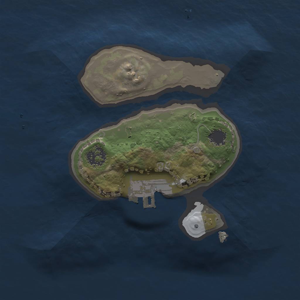 Rust Map: Procedural Map, Size: 1500, Seed: 515, 5 Monuments