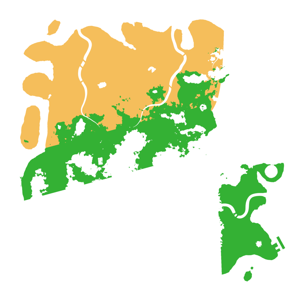 Biome Rust Map: Procedural Map, Size: 4500, Seed: 2781024