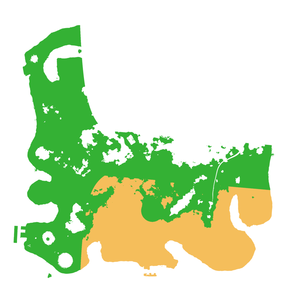 Biome Rust Map: Procedural Map, Size: 3550, Seed: 591075