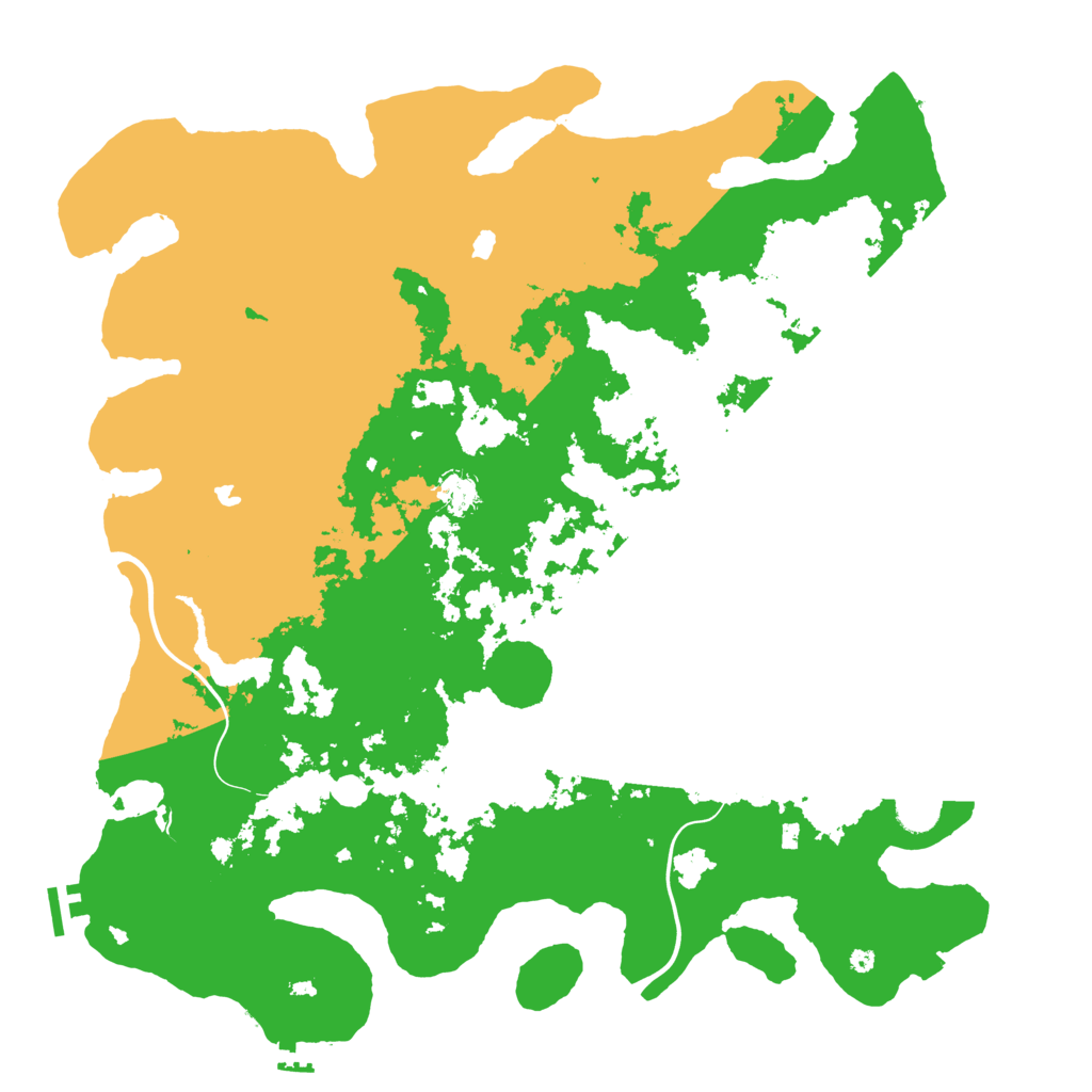 Biome Rust Map: Procedural Map, Size: 4500, Seed: 2468443