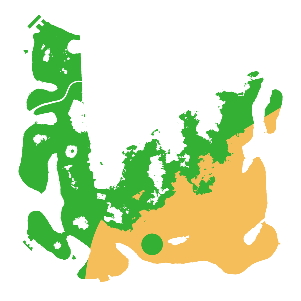 Biome Rust Map: Procedural Map, Size: 3700, Seed: 850402768