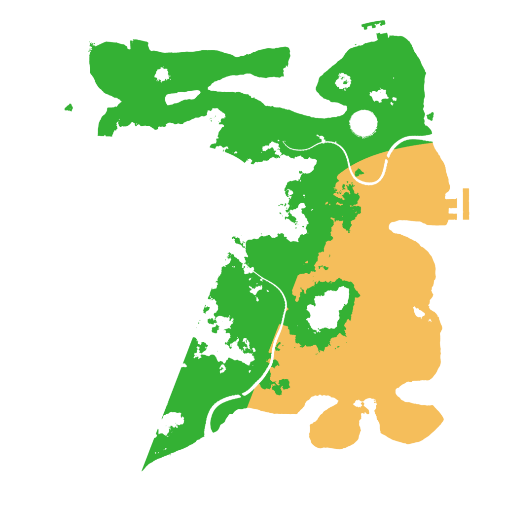 Biome Rust Map: Procedural Map, Size: 3250, Seed: 590397