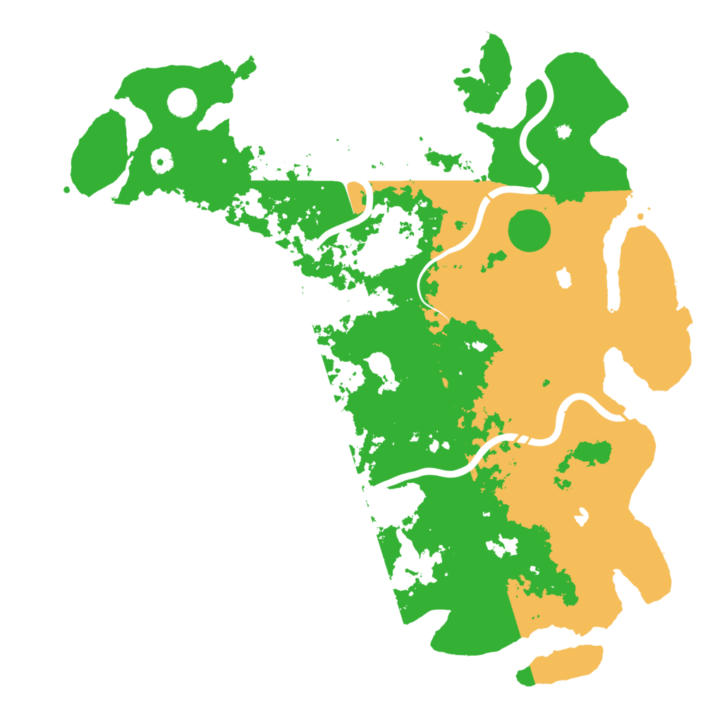 Biome Rust Map: Procedural Map, Size: 4500, Seed: 41166