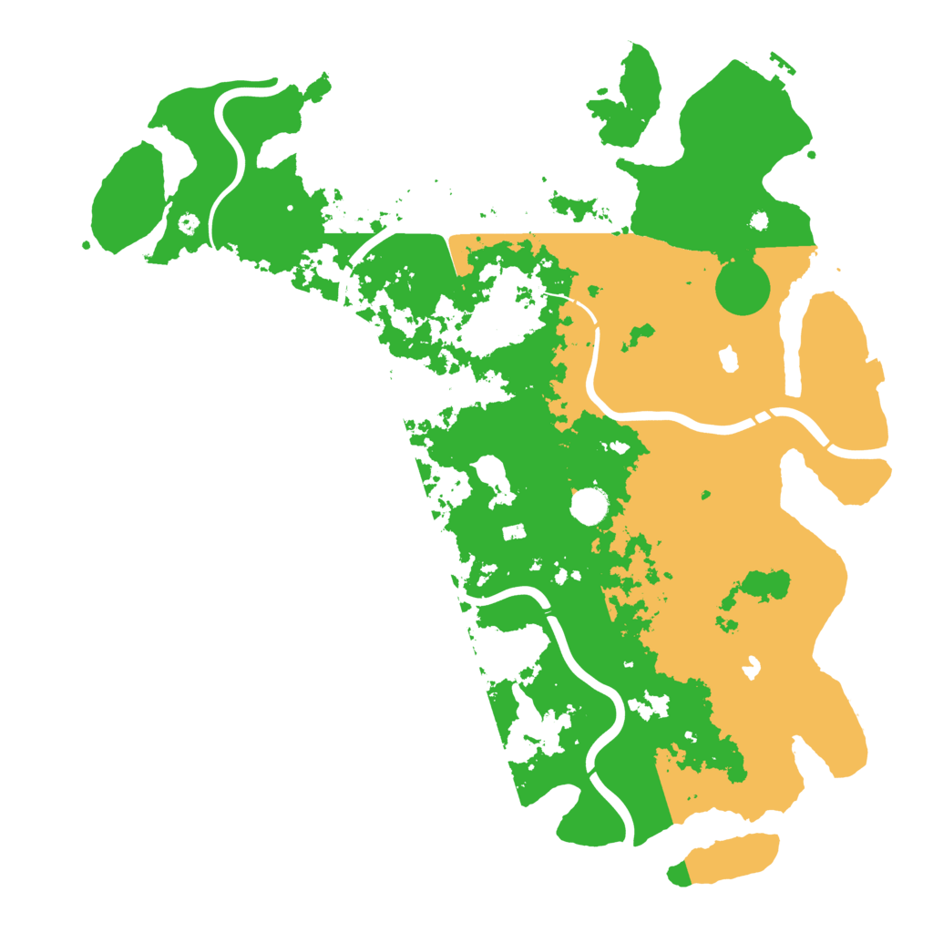 Biome Rust Map: Procedural Map, Size: 4500, Seed: 41166