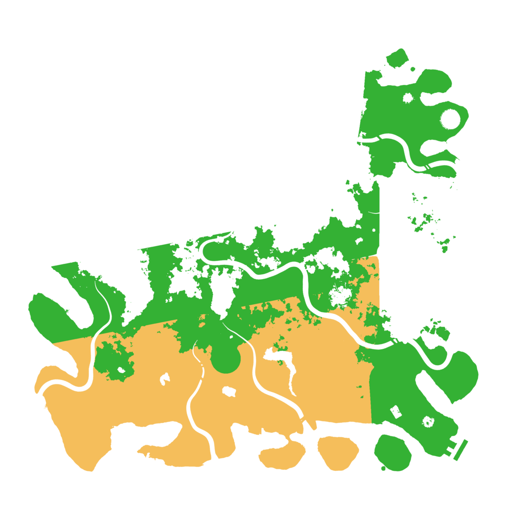 Biome Rust Map: Procedural Map, Size: 4500, Seed: 509508