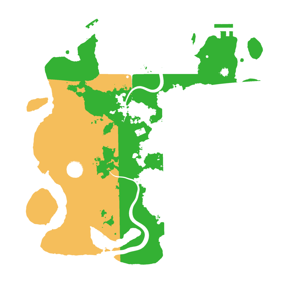 Biome Rust Map: Procedural Map, Size: 3200, Seed: 863240520