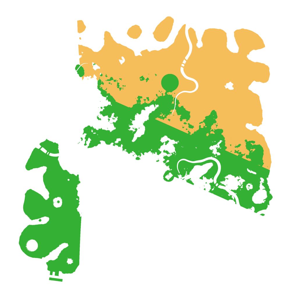Biome Rust Map: Procedural Map, Size: 4500, Seed: 5862503