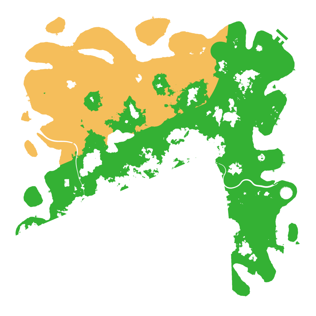 Biome Rust Map: Procedural Map, Size: 4500, Seed: 2333011